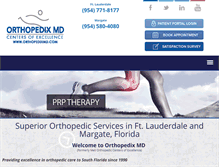 Tablet Screenshot of orthopedixmd.com